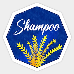 Bathroom Label Shampoo Sticker